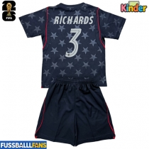 Vereinigte Staaten Chris Richards #3 Auswärts Trikotsatz Kinder EM 2024 Kurzarm (+ Kurze Hosen)